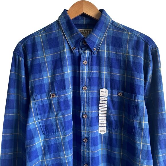Duluth Trading Co Size LT Large Tall Mens Free Swingin Flannel Shirt Button Down - Picture 2 of 7